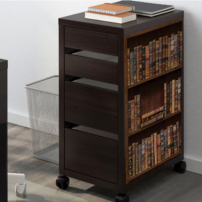 Walplus Vintage Bookshelf Wall Decal & Reviews Wayfair